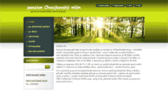 Desktop Screenshot of chvojkovskymlyn.cz